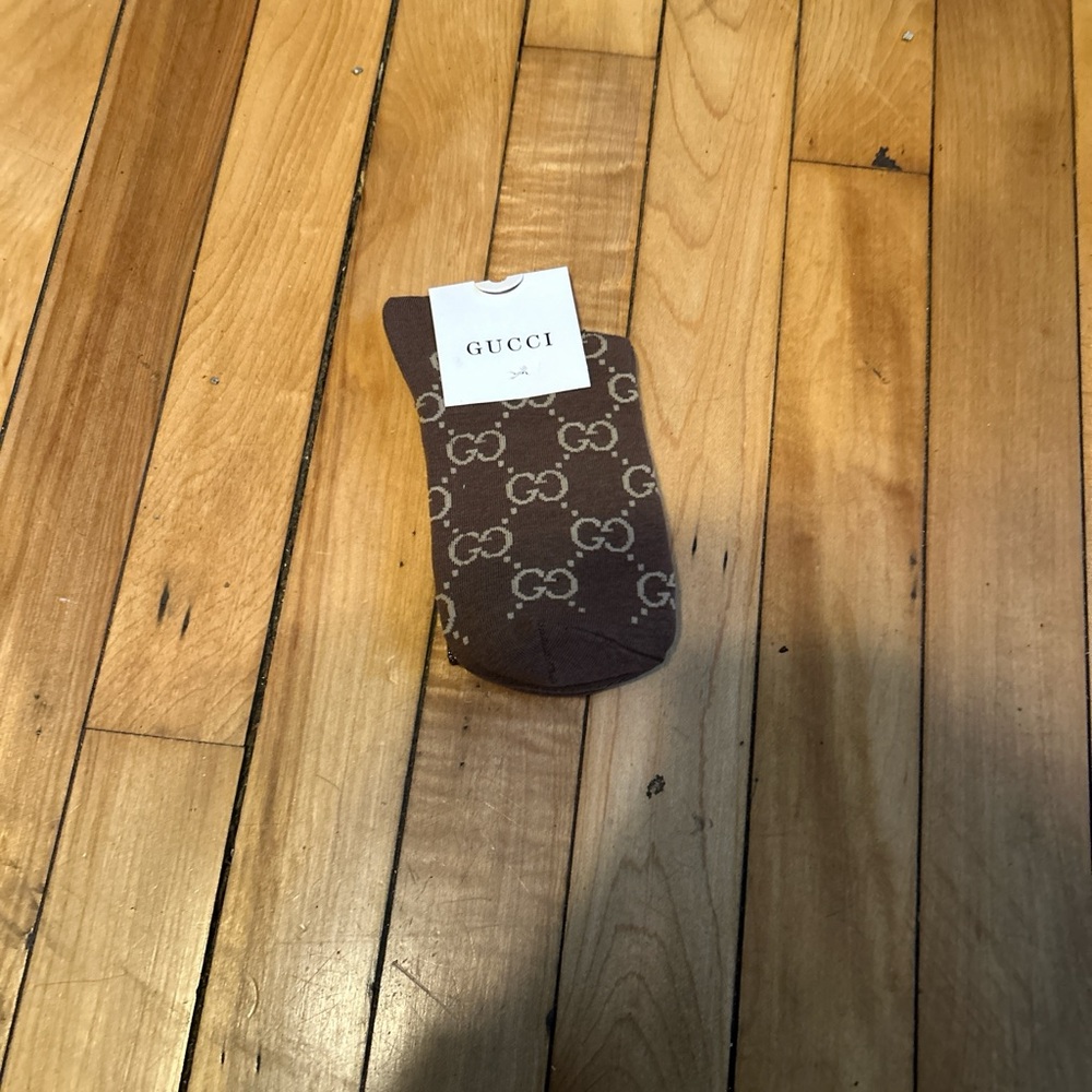 Gucci Brown Patterned Men's Socks